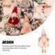 thumbnail image 4 of Matsuzay Bonitos colgantes navideños, divertidas decoraciones para árboles de Navidad, muñeca de dibujos animados, juguete colgante portátil Kits de decoración para fiestas Blanco, 4 of 6