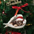 thumbnail image 2 of Hangs Sleeping Angel Dog Christmas Pendant Cartoon Decoration for Tree Home Festive Unique Design for Holiday Celebration, 2 of 5
