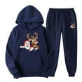 thumbnail image 1 of TIMIFIS Survêtement pour Homme 2 Pcs à Capuche, Ensemble de Sport Athlétique, Chandail à Enfiler Décontracté pour Course, Jogging, Ensemble de Tenue de Sport SetsFall, 1 of 8