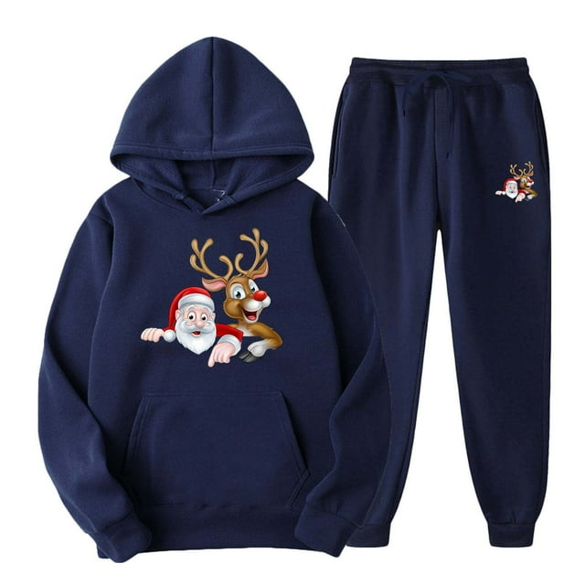 TIMIFIS Ensemble de Survêtement pour Hommes 2 Pcs à Capuche, Chandail Décontracté pour Course Jogging Sport Automne