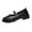 #241-Black, variant on Women's Fashion Casual Round Toe Chunky Heel Thick Sole Loafers with Buckle Strap for All-Day Comfort and Versatile Wear
