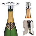 thumbnail image 2 of Tapones de acero inoxidable para botellas, tapones de champán al vacío, reutilizables C, 2 of 7
