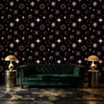 thumbnail image 3 of Peel and Stick Wallpaper Celestial Pink Moon Star Black Mystical Cosmic Wall Mural 17.7in x 9.8ft Self Adhesive Removable Wall Paper Renter Friendly Wallpaper for Nursery Bedroom Cabinets, 3 of 8