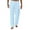 Blue, variant on Caqnni Cotton Linen Pants for Men Elastic Waist Drawstring Straight Leg Pants Casual Loose Lounge Trousers with Pockets (Blue,L)