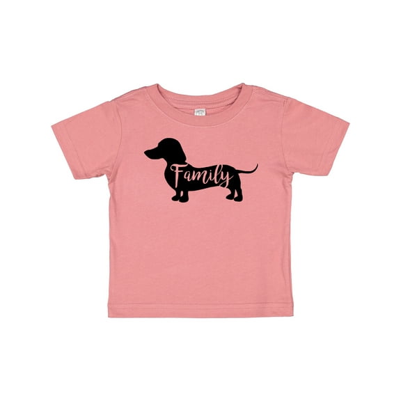 Inktastic Family Dog Short Haired Dachshund Boys or Girls Baby T-Shirt