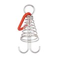 thumbnail image 2 of harmtty Octopus Deck Peg Spiral Shaped Adjustable Spring Durable Octopus Rope Buckle with Carabiner Hook for Outdoor Camping Hiking,Red, 2 of 8