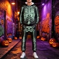 thumbnail image 2 of CONFREE Halloween Mens Tracksuit 2 Peice Lined Sweat Suit for Men Hallowmas Skeleton Graphic Hoodies Joggers Outfits Warm Fall Winter Track Suits Set, 2 of 7