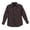 Brown, variant on Boys Casual Western Solid Long Sleeve Shirt With Pearl Snaps