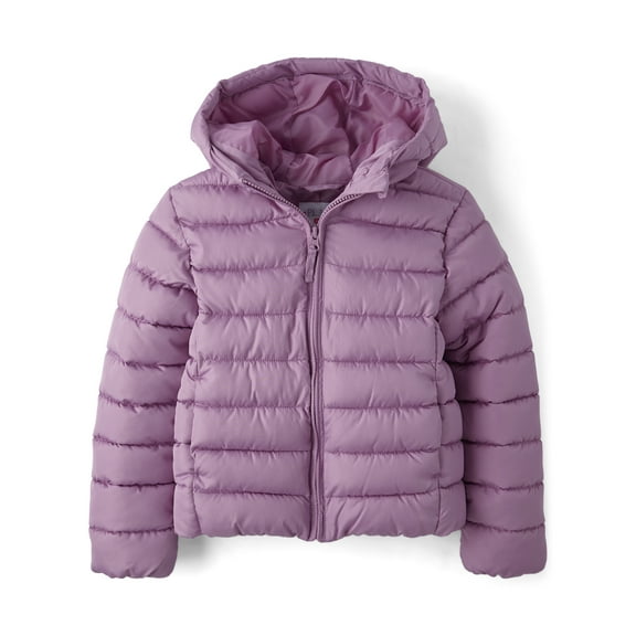 The Children's Place Girls Hooded Zip-Up Puffer Jacket, Sizes XS-XXL