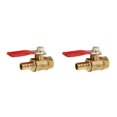 thumbnail image 4 of ZheElen Versatile Threaded Brass Ball Valve for Multiple Uses 12mm 8mm Red 2Set, 4 of 6