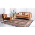 thumbnail image 3 of Rugs.com Kashkuli Gabbeh Collection Rug – 8' Square Blue Medium Rug Perfect For Living Rooms, Kitchens, Entryways, 3 of 9
