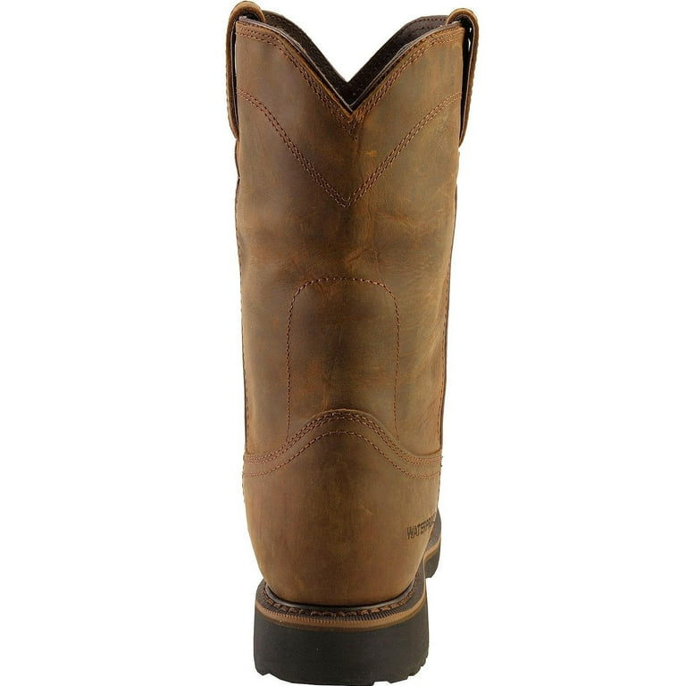 Jow Men s Justin Wyoming Waterproof Pull On Work Boot Round Toe Wk4960