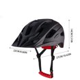 thumbnail image 4 of Casco de bicicleta de montaña Yuarrent mujer forro cómodo tamaño ajustable Resistencia al impacto, 4 of 6