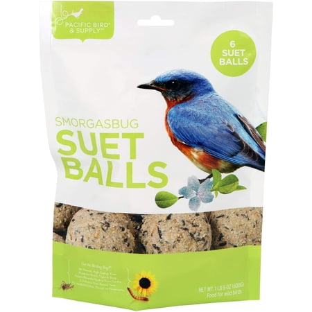 Pacific Bird & Supply Co. Smorgasbug Suet Balls, 6pk