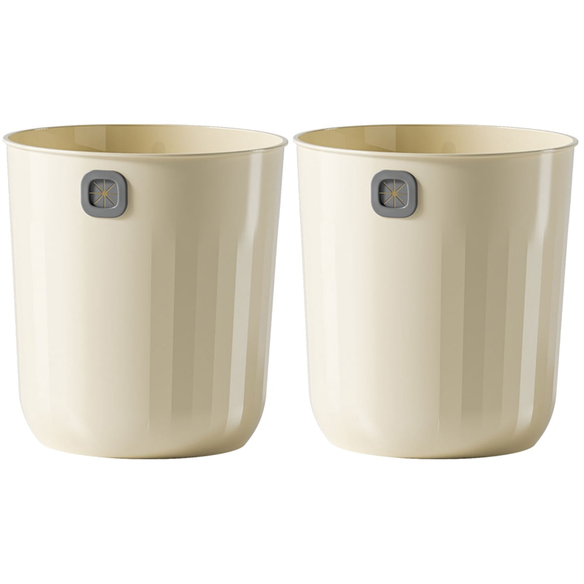 Masteelf 2pcs Trash Can No Lid Garbage Can Waste Basket Garbage Container for Bathroom