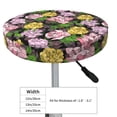 thumbnail image 4 of Vsdgher Colorful Roses Print Stool Covers Round,Stretch Round Stool Covers Washable Stool Cushion Slipcover Elastic Chair Covers for 12-14 Inch Chair, 4 of 7