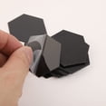 thumbnail image 2 of 12PCS Acrylic Mirror Wall Stickers Self Adhesive Removable Hexagonal Decorative Mirror Sheet Black 46x40x23CM, 2 of 10