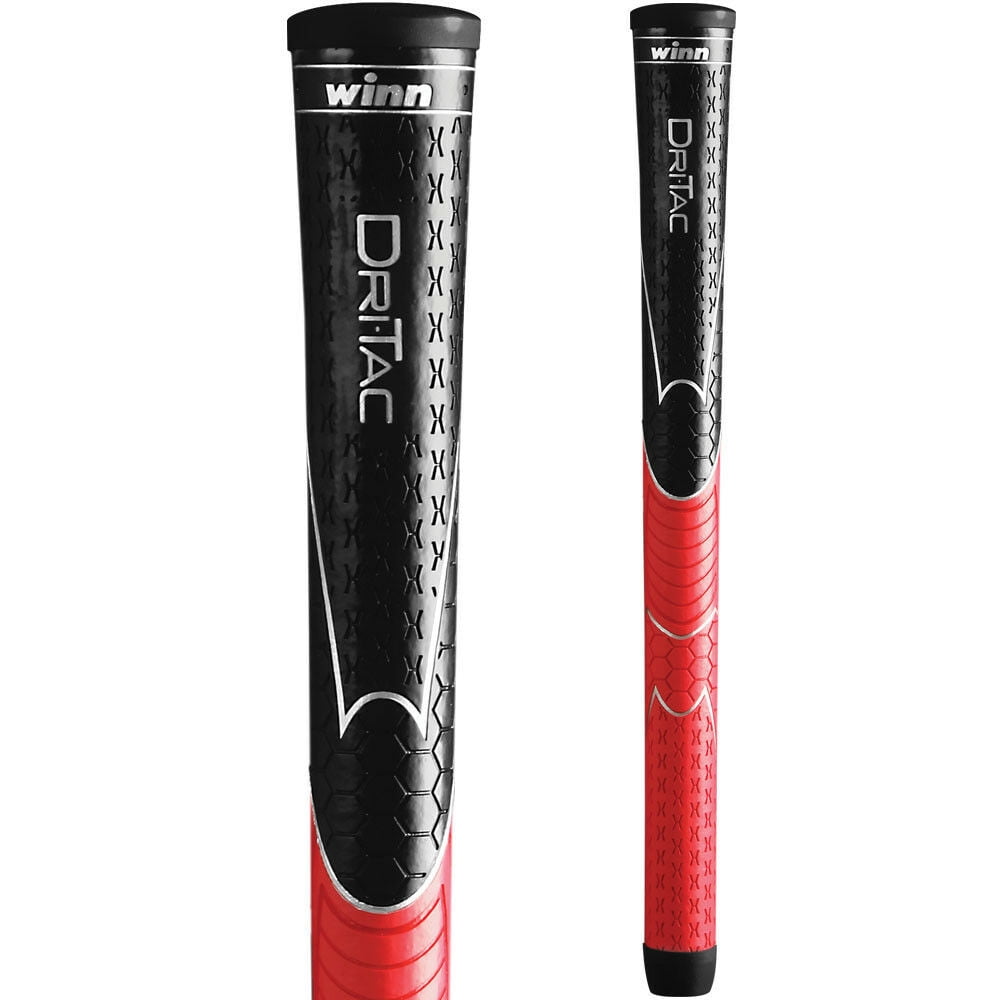 Winn Grips Dri-Tac 13 Piece Standard size Black/Red Golf Grip Bundle