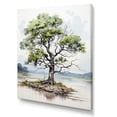 thumbnail image 2 of Designart "Green Oak Tree silence" Floral & Botanical Canvas Art Print, 2 of 5