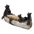 thumbnail image 5 of Ebros Rustic 3 Black Bears Family Rowing Canoe Domino Display Set W/ 28 Dominoes, 5 of 6