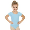 thumbnail image 1 of Girls' Team Basics Short Sleeve LeotardLight Blue (size-6-8 ), 1 of 7