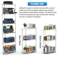 thumbnail image 3 of 6 Tier NSF Corner Wire Shelf Shelving Unit, 20 x 20 x 72 Inch 600lbs Capacity Heavy Duty Adjustable Metal Storage Rack with Leveling Feet & Shelf Liners for Office Kitchen Bathroom and More - Chrome, 3 of 8