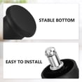 thumbnail image 3 of Raindrops 12 Pcs Pieds de Chaise de Bureau Multifonctions Noirs Pieds Fixes Protègent le Sol Réduisent le Bruit, 3 of 8