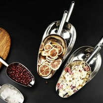 MLINS  2 Pcs Pet Food Shovel Dog Cup Scoop Stainless Steel Feeding Tool Long-lasting