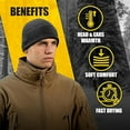 thumbnail image 2 of 2 Pack Skull Caps for Men Watch Caps Beanies Hat Thermal Head Cover Fleece Motorcycl Helmet Liner Black, 2 of 5