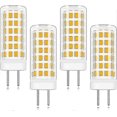 thumbnail image 1 of 4 Pack 9W GY6.35 Base LED Bulb AC/DC 220V Warm White 3000K Equivalent to 9W Halogen Replacement Bulb [Energy Class A+], 1 of 5