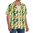 thumbnail image 4 of Haiem Corn 8 Men's Casual Shirts Short Sleeve Button Down Shirts Fashion Textured Summer Beach Shirt-XX-Large, 4 of 7