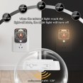 thumbnail image 5 of Bear Head Grey Night Lights Plug into Wall LED with Auto Light Sensor Warm Light for Kids Hallway Bedroom Living Room Kitchen Bathroom Set of 2, 5 of 7