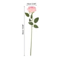 thumbnail image 2 of Uxcell 12 Piezas Rosas de Núcleo Rosa Artificiales, Rosas de Terciopelo de Toque Real con Tallos, 2 of 6