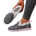 thumbnail image 6 of Women's Winter Thick Platform Walking Shoes, Fleece Lined Warm Breathable Upper Non Slip Thick Sole, Cozy Warm Boots for Cold Weather, 6 of 8