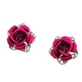 thumbnail image 1 of Xihbxyly Pendientes de Flores con Diamantes de Imitación para Mujer, Estilo Veraniego, 1 of 2