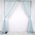 thumbnail image 3 of BalsaCircle 10 feet x 10 feet Sheer Voile Backdrop Drapes Curtains 2 Panels 5x10 feet Wedding Party Ice Blue, 3 of 8