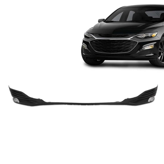PIT66 Front Lower Bumper Cover Lip Protector Black ABS Fit for Chevy Malibu 2019-2021