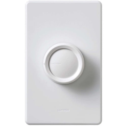 Lutron 600W Diva Single Pole Push Rotating Dimmer by Lutron