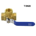 thumbnail image 2 of 1PC 3 Way Brass Ball Valve, L/T Bore Valve Ball Valve For Water Oil Gas, 2 of 8