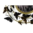 thumbnail image 3 of 22" Round Gold and Silver Butterfly Wall Clock, 3 of 5