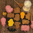 thumbnail image 3 of 8 Pieces Plastic Halloween Cookie Cutter Plastic Biscuit Cutters Ghost Monster, 3 of 3