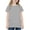 Gray, variant on Einccm Girls Longline Short Sleeve Tee - Loose Drop-Shoulder Fit with Hidden Double Pockets, Round Neck, Ribbed Hem, Casual Top for Kids 5-15, Summer