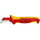 thumbnail image 1 of KNIPEX 98 55 Cuchillo pelacables Con guía de deslizamiento aislados con fundas en dos componentes, según norma VDE 180 mm, 1 of 1