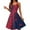 A025-Wine, variant on SAATLERI July 4th Dresses for Women Star Stripes Print Spaghetti Strap Flag Dress A Line Sleeveless Dressy Punk Party Dress