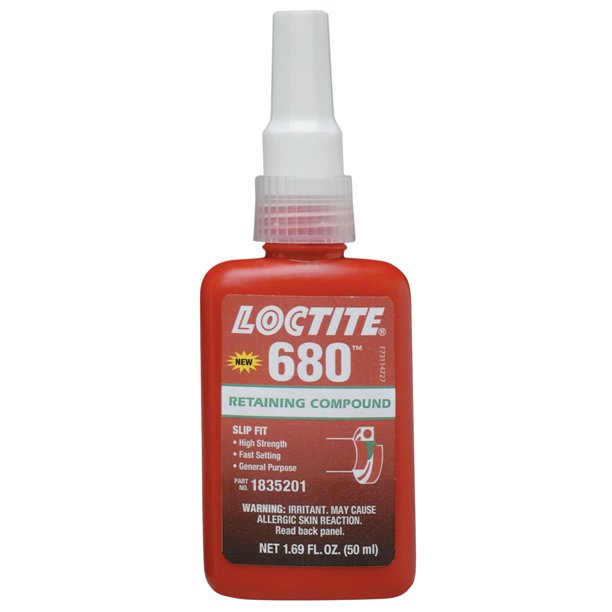 Loctite 680 Retaining Compound, 50 mL Bottle, Green, 4,000 psi