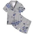 thumbnail image 1 of Ensemble de Pyjama Doux pour Enfants Imprimé Ludique Deux Pièces Tenue de Nuit Confortable pour Filles et Garçons, 1 of 4