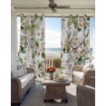 thumbnail image 4 of Spring Floral Blackout Curtains 84 Inches Long for Bedroom, Green Botanical Flowers Watercolor Thermal Insulated Room Darkening Black Out Window Curtain Panels Grommet Drapes for Living Room, 4 of 8