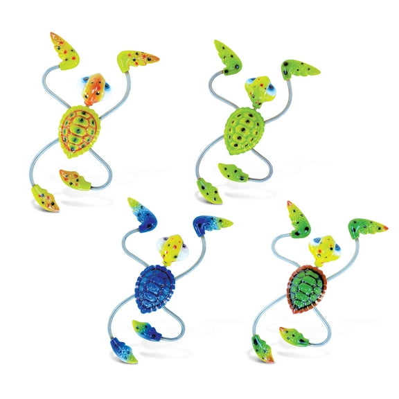 CoTa Global Sea Turtle Refrigerator Springy Magnets Set of 4