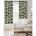 thumbnail image 2 of St Patrick's Day Blackout Curtains for Bedroom Living Room Darkening Curtains 54 Inch Long Spring Green Shamrock Vintage Rustic Beige Short Curtain for Small Window Treatment Grommet Drapes 52"x54"x2, 2 of 9