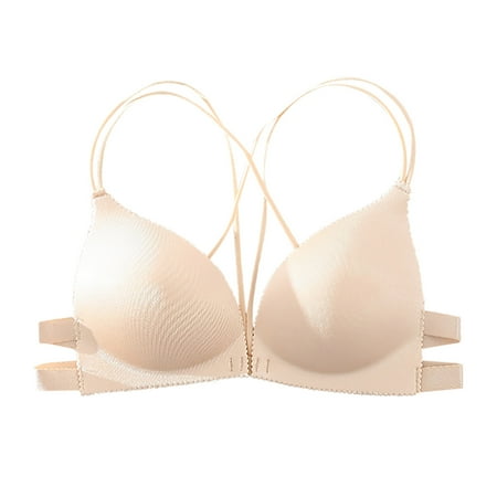 

eczipvz Women S Lingerie Shockproof Bras Running Woman Dry Quick Underwear Size Fitness L with String Beige XL